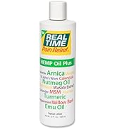 Real Time Pain Relief Hemp Oil Plus, 12 Ounce Bottle