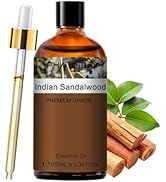 PHATOIL Indian Sandalwood Essential Oil, Pure Premium Natural Oil for Hair Care, Body Skin Care, ...