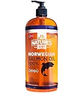 Nature's Diet Pet 32 oz Norwegian Salmon Oil Dogs & Cats - Natural Support for Joint Function Imm...