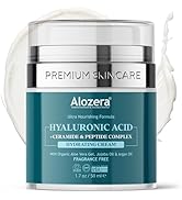 Alozera Hyaluronic Acid Moisturizer Face Cream – Deep Hydration for Dry Skin, Long-Lasting Moistu...
