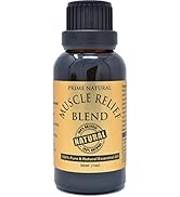 Prime Natural Muscle Relief Essential Oil Blend 30ml - Natural Pure Undiluted Therapeutic Grade f...