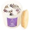 Crystal Vibe Aromatherapy Candles with Amethyst Crystals and Lavender Scent - 10oz Soy Crystal Candle - Lavender Scented Candles Gifts for Women