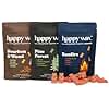 Happy Wax Cozy Cabin Winter Scented All Natural, Non Toxic Soy Wax Melts; 6 Total Oz. of Scented Wax Melts, Collection Includes Bonfire, Bourbon &Wood and Pine Forest