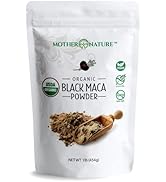 Mother Nature Organics - Organic Black Maca Powder 1 lb (Gelatinized for Enhanced Absorption) - F...