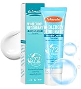 Hotiary Body Deodorant Cream, Unscented Odor Removing Invisible Cream 72 Hour Odor Control for Ar...