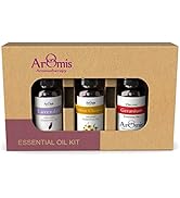 ArOmis Essential Oil Kit - Organic - Pure Therapeutic Grade - 10ml 34 Fl Oz Undiluted Premium 150...