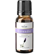 ArOmis Organic Lavender Essential Oil - Therapeutic Grade - 10ml (.34 Fl Oz) 100% Pure, Premium, ...