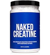 Pure Creatine Monohydrate – 100 Servings - 500 Grams, 1.1lb Bulk, Vegan, Non-GMO, Gluten Free, So...