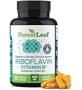Vitamin B2 Riboflavin, 400mg - 90 Capsules - Promotes Healthier Blood, Nervous System, Energy and...