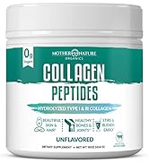 Collagen Peptides Powder Supplement Type I,III, Unflavored (1 lb) - Hydrolyzed Collagen for Skin,...