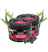 Nature’s Beauty Stress Relief Body Scrub | Gently Exfoliate + Destress with Elderberry Eucalyptus...