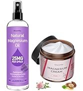 Topical Magnesium Cream for Pain and Sleep,Nighttime Magnesium Lotion for Leg Cramps,Muscle Relax...