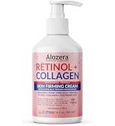 Alozera Skin Firming Body Lotion, Rejuvenating Anti-Aging Moisturizing Cream with Retinol, Collag...