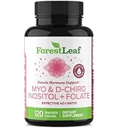 Myo and D-Chiro Inositol Supplement Blend with Folate - Hormone Balance, Ovulation and Ovarian Su...