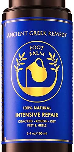Dry Cracked Heels Repair | Organic Foot Cream for Dry Feet & Callus with Jojoba, Lavender, Almond, Olive & Vitamin E Oil | Natural Foot Balm & Moisturizer for Skin | Hydrating Foot Treatment | 3.4 oz