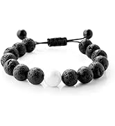 Maromalife Essential Oil Diffuser Bracelet Handmade Lava Stone Diffuser Bracelet Adjustable Braid...