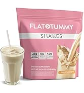Flat Tummy Shakes - Vanilla, 20 Servings, EBT Eligible – Post GLP-1 Protein Supplement, High Prot...