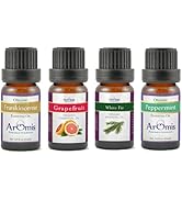 ArOmis Holiday Kit (10ml) - Frankincense, Grapefruit, White Fir, Peppermint 100% - Four 0.34oz Bo...