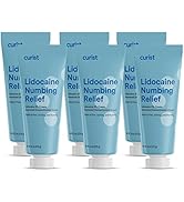 Curist 5% Lidocaine Cream Maximum Strength Topical Pain Cream - (6 oz Tube, Pack of 6) XL Tube - ...