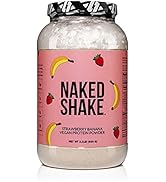 Naked Shake – Vegan Protein Powder, Strawberry Banana – Flavored Plant Based Protein from US & Ca...