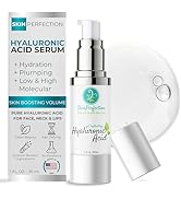 100% Pure Hyaluronic Acid Serum for Face Hydrator Look Younger with Anti-Aging HA by Plumping Up ...