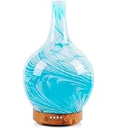 Porseme 100ml Essential Oil Diffuser Glass Color Changing Aroma Air Diffusers Aromatherapy Ultras...