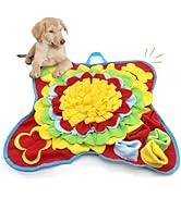 WishLotus Dog Snuffle Mat, 19inch Non-Slip Pet Snuffle Mat for Dogs with a Squeaker Inside, Butte...
