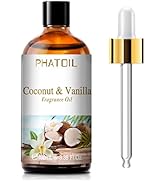 PHATOIL 3.38FL.OZ Coconut & Vanilla Fragrance Oils for Aromatherapy, Essential Oils for Diffusers...