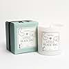 Scentille Little Black Bag - Leather & Amber Luxury Scented Candle, Vegan, Soy Coconut Wax, 9 oz - Up to 50-Hour Burn Time