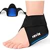 REVIX Heel Ice Pack Wrap, Reusable Hot & Cold Therapy Gel Pack, Ice Pack for Heel Spur, Plantar Fasciitis, and Foot Discomfort