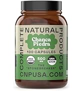 Complete Natural Products Organic Chanca Piedra Capsules - 500mg, 100 Pills, Pure Phyllanthus Nir...