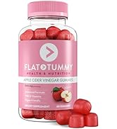 Flat Tummy Apple Cider Vinegar Gummies, 60 Count – ACV Gummies, Detox, Support Gut Health – Vegan...
