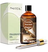 PHATOIL Warm Santal Fragrance Oils for Diffuser, 3.38FL.OZ Diffuser Oils for Home, Perfect for Ar...