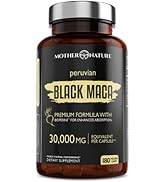 Maximum Strength Organic Black Maca Root 30,000mg - Vegan, Maca Root Capsules for Men & Women - N...