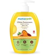Mamaearth Ubtan SPF 30 Sunscreen Body Lotion | Helps Prevent Tanning & Adds Glow to Skin | Lighte...