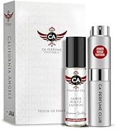 CA Perfume Duo Amber Rouge Saffron For Women Men Fragrance Body Oil + Parfum Set (0.27+0.33) Fl Oz