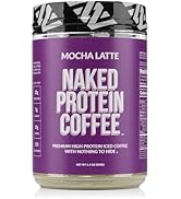 NAKED Mocha Latte Protein Coffee - Premium Instant Coffee - Protein Shake, Iced Coffee, Protein D...