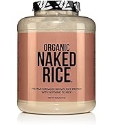 Naked Rice - Organic Brown Rice Protein Powder – Vegan Protein Powder - 5lb Bulk, GMO Free, Glute...