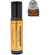 Prime Natural Cold Cough Congestion Relief Essential Oil Roll on (10ml), Pre-Diluted Ready to Use...
