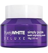 PurelyWHITE DELUXE, Simply Purple Brightening Powder - Conceals Stains, No Sensitivity - Enamel-S...