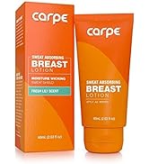 Carpe No-Sweat Breast - Helps Keep Your Breasts and Skin Folds Dry - Sweat Absorbing Lotion - Hel...