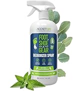 Rocket Pure Natural Odor Eliminator - Foot & Shoe Deodorizer Spray, Gear Odor Eliminator - Remove...