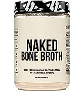 Naked Bone Broth – Beef Bone Broth Protein Powder – 20g Protein, Only 1 Ingredient – Gut Health a...