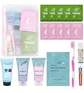 Feminine Hygiene Kits in Bulk,Disposable Toothbrushes with Toothpaste Individually Wrapped,Shampo...