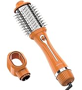Hair Dryer Brush, Dual Voltage Hot Air Brush Volumizer & Negative Ionic One-Step Hairdryer Brush ...