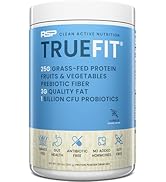 TrueFit Gut Healthy Protein Powder, Grass-Fed Whey Meal Replacement Shake with Prebiotics, Probio...