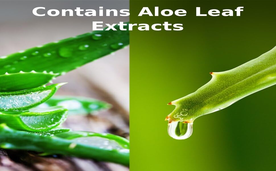 Contains Aloe Leaf Extract