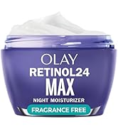Olay Retinol Face Moisturizer, 24 MAX Anti-Aging Night Cream for Women, Fragrance-Free, Non Greas...