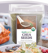 Healthworks Superfoods Raw Chia Seeds - 32 Oz / 2 Lbs - Premium & All-Natural - Contains Omega 3,...