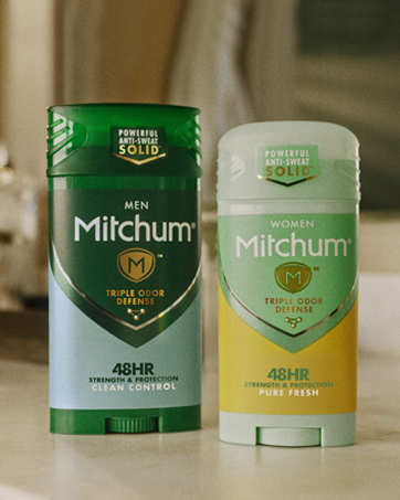 Clean Control solid deodorant and Pure Fresh solid deodorant